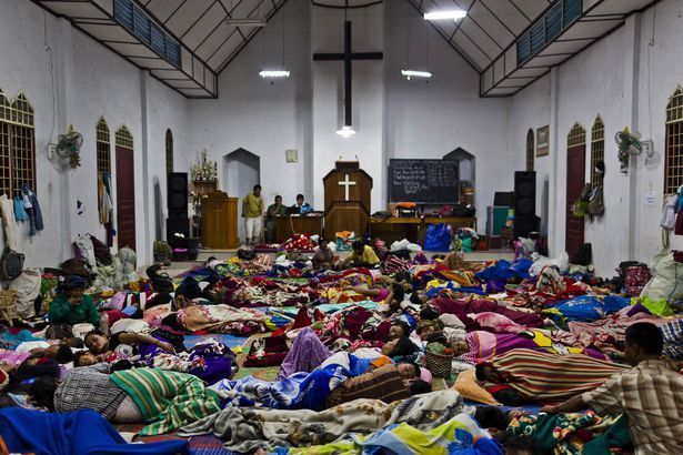 LOOK: Catholic Churches in Albay also serve as evacuation centers for all denominations