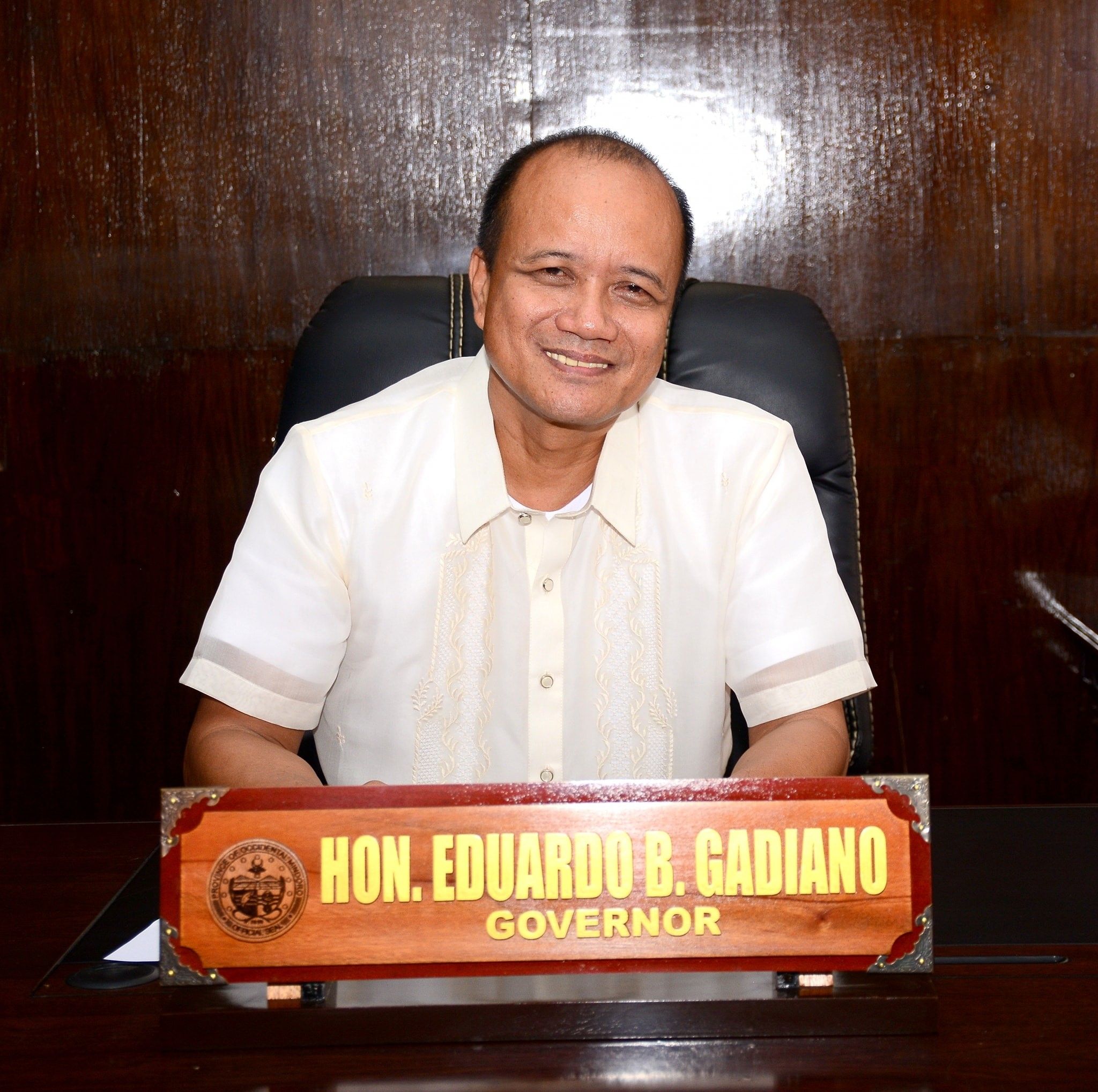 Occidental Mindoro Gov Eduardo Gadiano