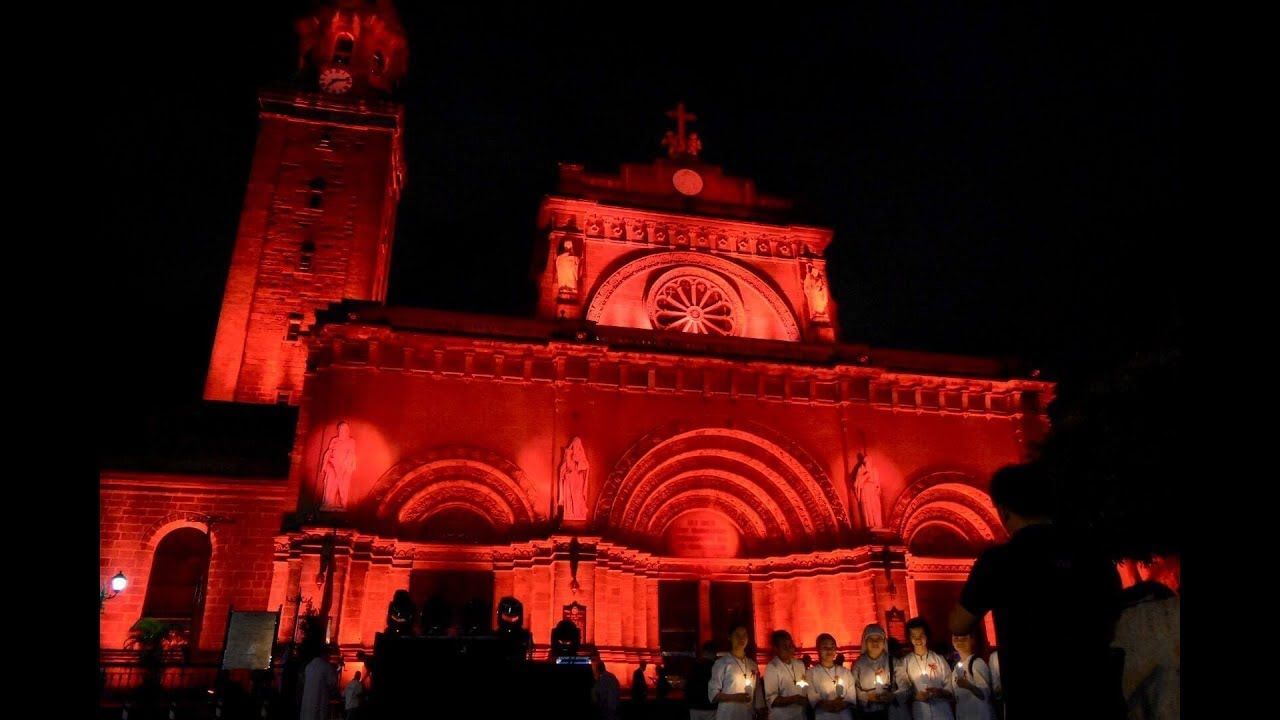 Manila Cathedral Red Wednesday